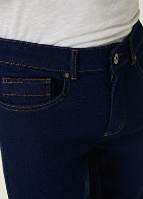 Beymen Club Slim Fit Dark Navy Knitted Jean Trousers - 4