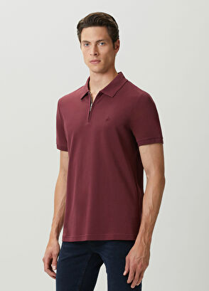 Beymen Club Mürdüm Polo Yaka Fermuarlı T-shirt - 3