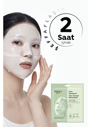 Dermal Seoul Face Cica Panthenol Hydrogel Dissolving Moisturizing Gel Face Mask 34 gr - 4