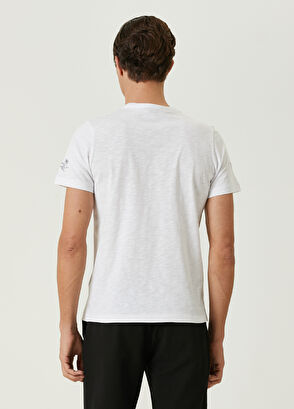 Beymen Club White Summer Concept Embroidered T-shirt - 5