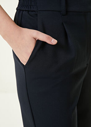 Beymen Club Navy Pleated Cigarette Trousers - 4
