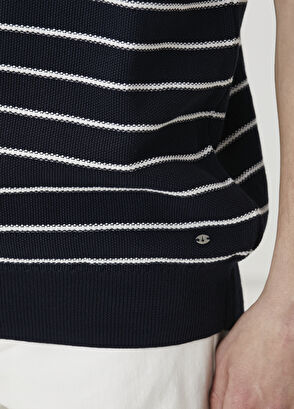 Beymen Club Lacivert Polo Yaka Colorblocked Triko Gömlek - 7