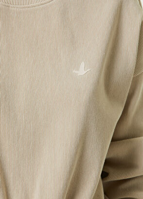 Beymen Club Bej Bisiklet Yaka Ottoman Sweatshirt - 4