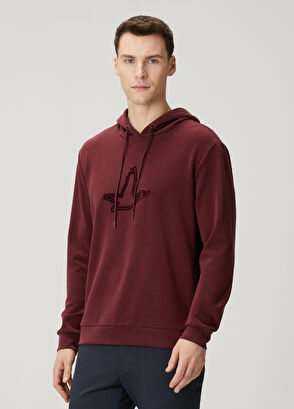 Beymen Club Burgundy Logo Hoodie - 4
