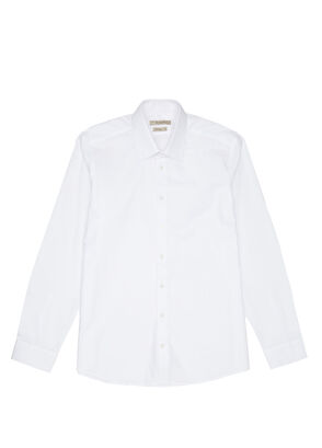 Custom Fit Beyaz Gömlek - Görsel 10