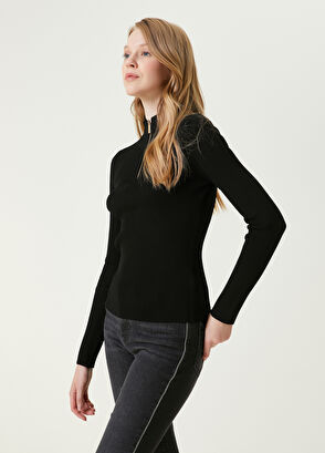 Beymen Club Siyah Çizgi Dokulu Kazak - 4