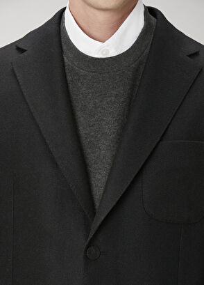 Beymen Club Siyah Yün Kaşe Blazer - 6