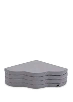 Wellgro Bulut Gri Oyun Matı ve Yer Minderi - 5