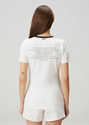 Michael Michael Kors St Tropez Beyaz T-shirt - 4