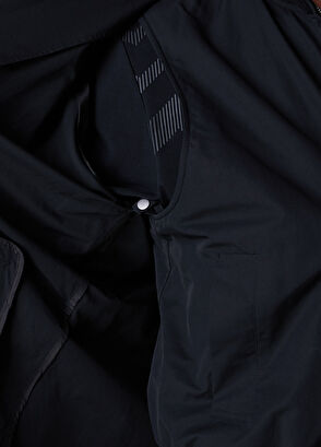Beymen Club Black Detachable Vest Double-Breasted Top Coat - 7