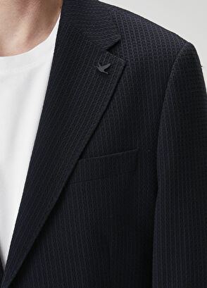 Beymen Club Lacivert Gofreli Ceket - 6