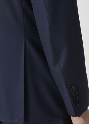 Koyu Lacivert Yün Takım Elbise - Görsel 8