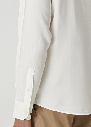 Beymen Club Comfort Fit White Lyocell Shirt - 8