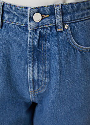 Beymen Club Blue Wash Basic Denim Shorts - 6