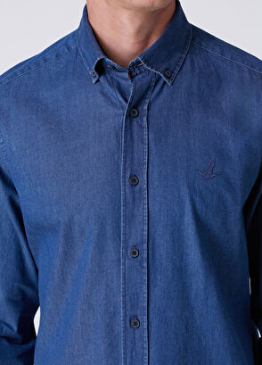 Beymen Club Comfort Fit Navy Blue Shirt - 6
