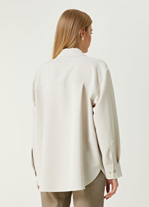 Beymen Club Bej Boyfriend Dış Gömlek - 6