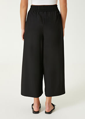 Beymen Club Siyah Bol Teknik Kumaş Pantolon - 5