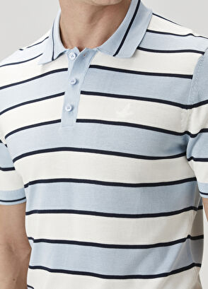 Beymen Club Blue Short Sleeve Polo Sweater - 6