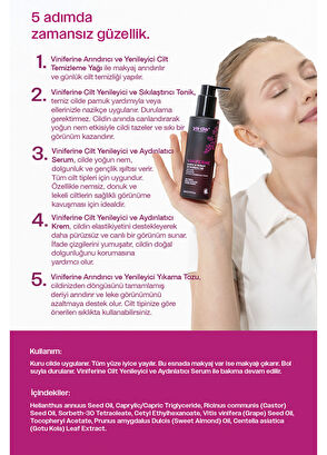 ya da multicosmetics Viniferine Arındırıcı ve Yenileyici Cilt Temizleme Yağı 150 ml  - 5