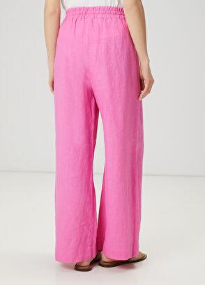Beymen Club Pink Linen Trousers - 5
