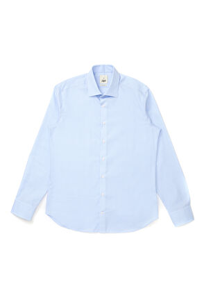 Beymen Club Slim Fit Mavi Non-iron Armürlü Gömlek - 6