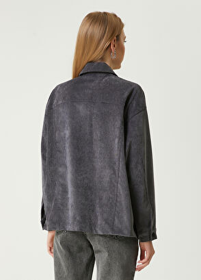 Beymen Club Dark Grey Trucker Over Shirt - 6