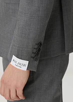 Pal Zileri Key Gri Yün Takım Elbise - 7