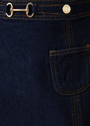 Beymen Club Indigo Belt Detailed Mini Denim Skirt - 5