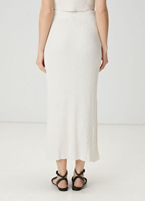 Beymen Club Ekru Midi Triko Etek - 4