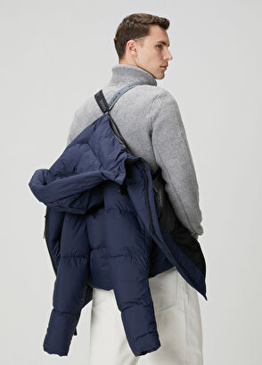 Canada Goose Crofton Enduraluxe Navy Blue Hooded Puff Jacket - 5