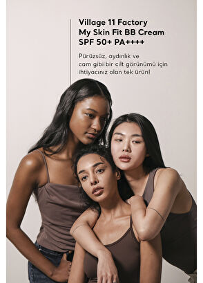 Village 11 Factory My Skin Fit SPF 50+ PA++++ #1 Light Ivory Hyaluronic Acid & Cica BB Cream 20 ml - 6