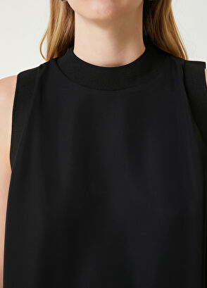 Beymen Club Black Knitwear Ribbed Blouse - 5