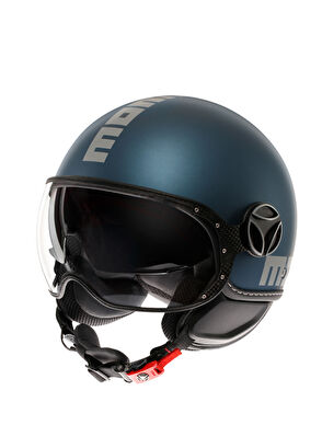 Momo Design FGRT Evo Mono Matt Avio Silver Unisex Open Motorcycle Helmet - 6