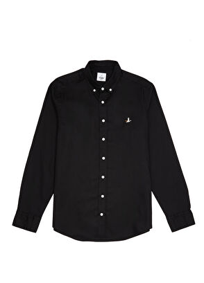 Beymen Club Comfort Fit Siyah Oxford Gömlek - 9