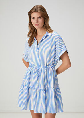 Beymen Club Saks White Mini Shirt Dress - 4