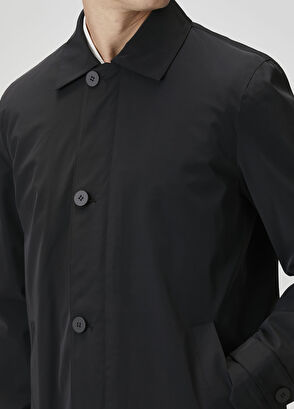 Siyah İç Yelek Detaylı Pardösü - Görsel 9