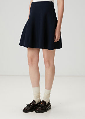 Beymen Club Lacivert Mini Triko Etek - 3