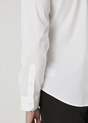 Beymen Club Slim Fit White Non-Iron Poplin Shirt - 7