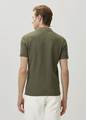 Beymen Club Çağla Polo Yaka Selanik Örgü Kısa Kollu Triko - 5