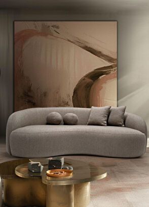 Bekaliving Gorki Kum Rengi Teddy Üçlü Kanepe - 6