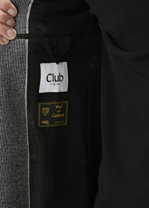 Beymen Club Antrasit Kırçıl Desenli Yün Ceket - 9