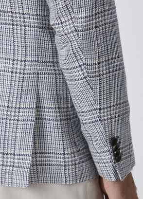 Beymen Collection Indigo Plaid Patterned Jacket - 8