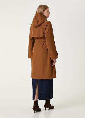 Beymen Club Kahverengi Kapüşonlu Pardösü - 6