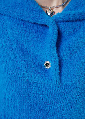 Beymen Club Mavi Tüylü Kazak - 5