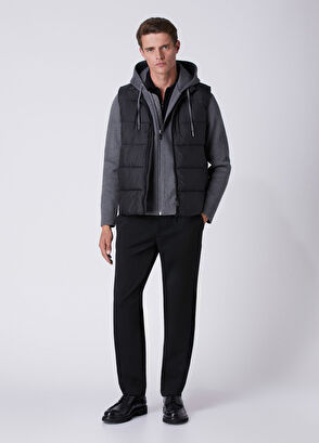 Beymen Club Grey Hooded Body Cachet Wool Sweater Coat - 3