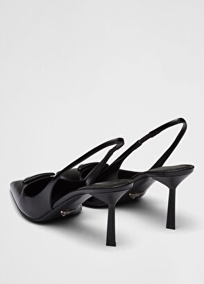 Prada Brushed Leather Slingback Heels - 5