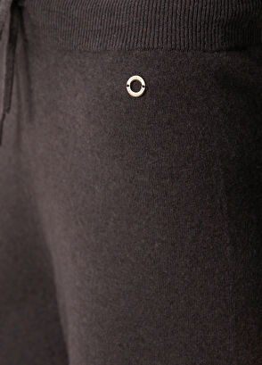 Kahverengi Kaşmir Triko Pantolon - Görsel 8