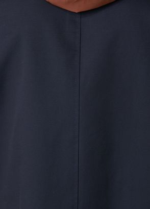 Beymen Club Navy Blue Tan Hooded Reversible Overcoat - 9