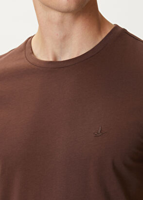 Beymen Club Brown Basic T-Shirt - 5