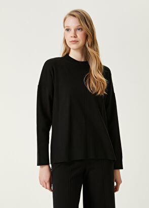 Beymen Club Siyah Nervürlü Kazak - 3